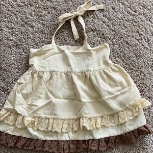 Matilda Jane Ruffle Halter Top Size 4